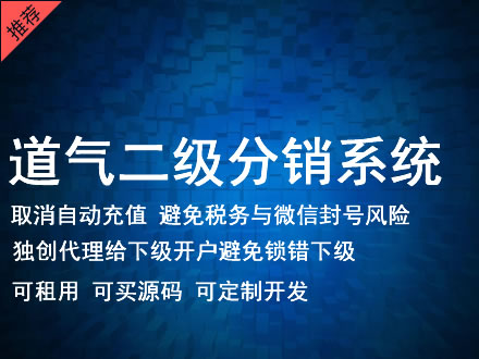 临沂市道气二级分销系统 分销系统租用 微商分销系统 直销系统